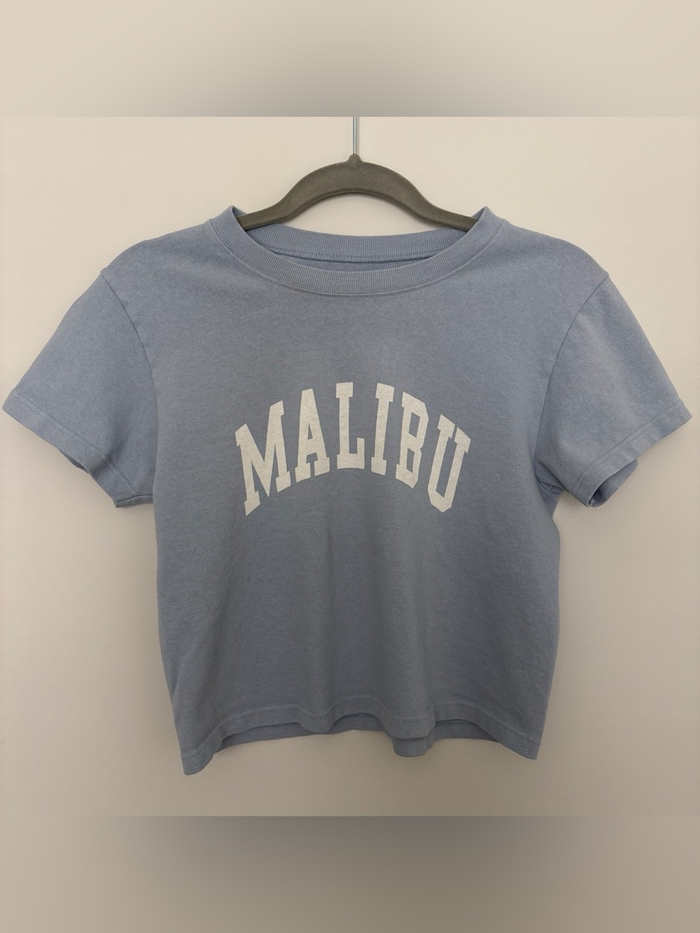 Brandy Melville Light Blue Malibu Graphic Tee - Picture 2 of 4
